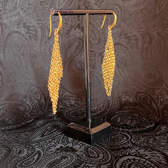 Diane Von Furstenberg Gold and Black Earrings - Picture 4 of 7